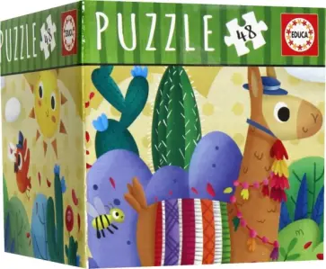 Пазл в мини-боксе "Лама" (48 деталей) (18075) обложка книги