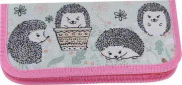 Пенал 1 отделение ОЧАРОВАТЕЛЬНЫЕ ЕЖИКИ (ПН-1989) обложка книги