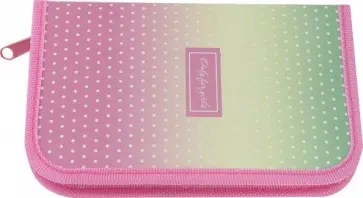 Пенал 1 отделение с откидной планкой ФОН В ГОРОШЕК ламинированный (ПН-1837) обложка книги