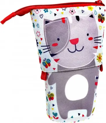 Пенал-стакан трансформер "Милый котик" (1 отделение, без наполнения) (ПН-2842) обложка книги