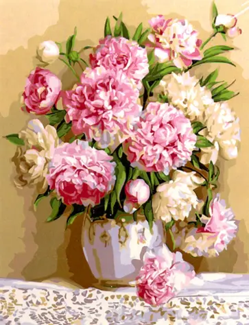 Раскраска по номерам ПИОНЫ 30*40см (S 551) Раскраска по номерам ПИОНЫ 30*40см (S 551) обложка книги