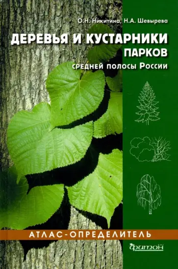 Никитина, Шевырева - Деревья и кустарники парков средней полосы России. Атлас-определитель обложка книги