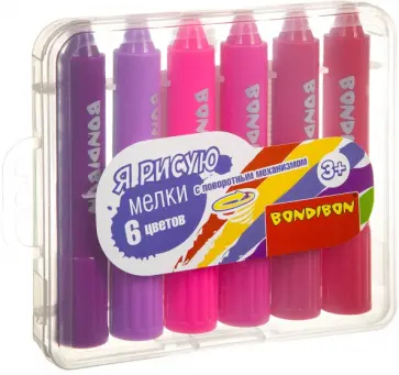 Набор мелков для рисования, 6 цветов обложка книги