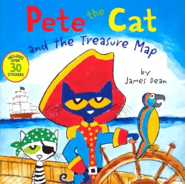 James Dean - Pete the Cat and the Treasure Map обложка книги
