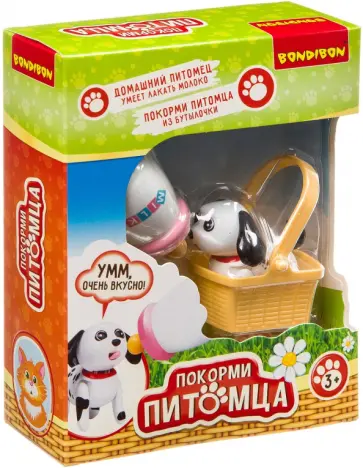 Игрушка развивающая "Собачка с бутылочкой и корзинкой" (ВВ3396) обложка книги