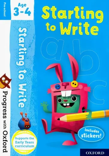 Sarah Snashall - Progress with Oxford: Starting to Write. Age 3-4 обложка книги