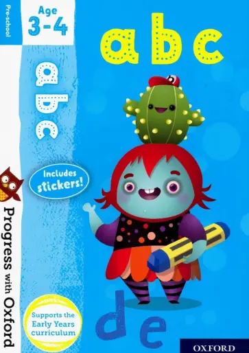 Eileen Jones - Progress with Oxford: abc. Age 3-4 обложка книги