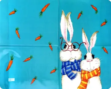 Цветная пленка для уроков труда Кролики обложка книги