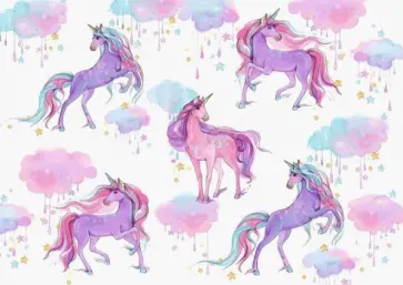 Цветная пленка для уроков труда "Единороги" (50х70 см) (48321) обложка книги