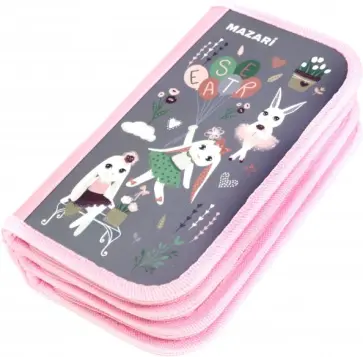 Пенал "Bunny" (3 отделения, без наполнения) (M-1822) обложка книги