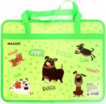 Папка детская "Dogs" (А4, пластик) (M-1781) обложка книги