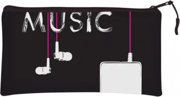 Папка на молнии Music Non Stop, А6, силиконовая обложка книги