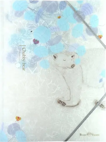 Папка-файл на резинке "Белая медведица" (А4, в ассортименте) (14-033) обложка книги