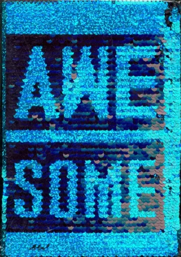 Блокнот с пайетками "Awesome" обложка книги