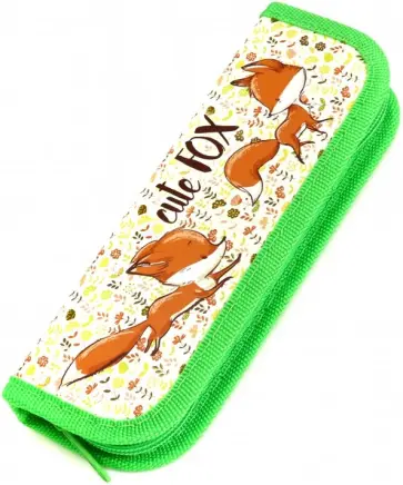 Пенал 1 отделение МИЛЫЕ ЛИСИЧКИ ламинированный картон (ПН-1807) обложка книги