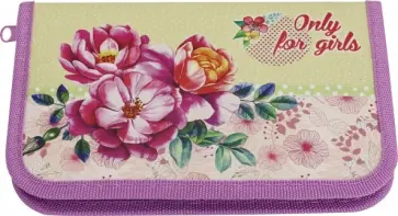 Пенал 1 отделение "РОЗОВЫЙ ШИПОВНИК" ламинированный картон (ПН-5874) обложка книги