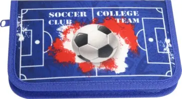 Пенал "Мяч на поле" (1 отделение, без наполнения, ткань) (ПН-2018) обложка книги