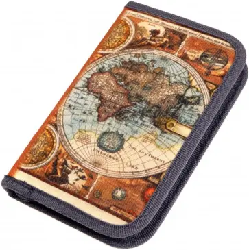 Пенал 1 отделение "СТАРАЯ КАРТА" ткань (ПН-2017) обложка книги