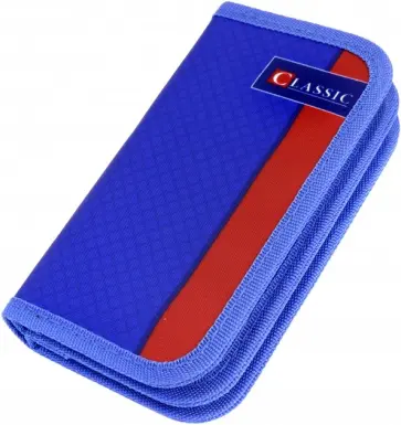 Пенал 2 отделения КЛАССИКА СИНЕГО И КРАСНОГО (ПН-5928) обложка книги