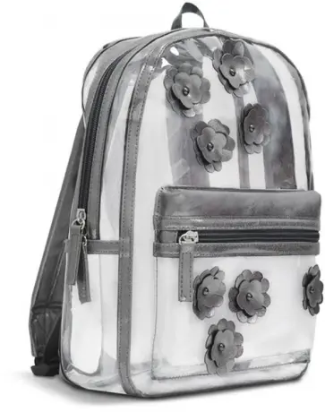 Рюкзак "Графитовые цветы" (прозрачный) (49260) обложка книги