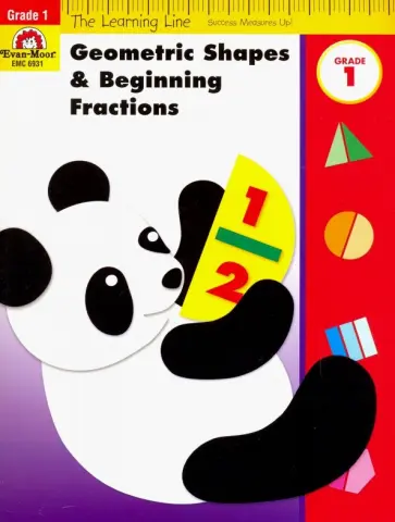 The Learning Line Workbook. Geometric Shapes and Fractions, Grade 1 обложка книги
