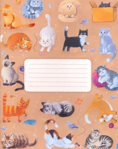 Тетрадь общая (48 листов, А5, клетка, в обложке), №27 Кошечки (10704) обложка книги