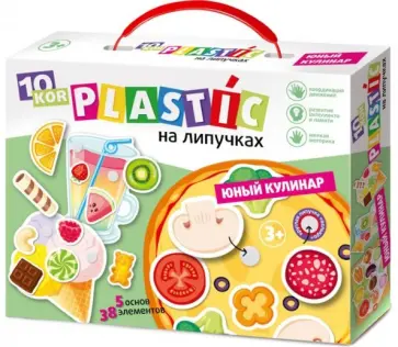 Пластик на липучках "Юный кулинар" (03753) обложка книги