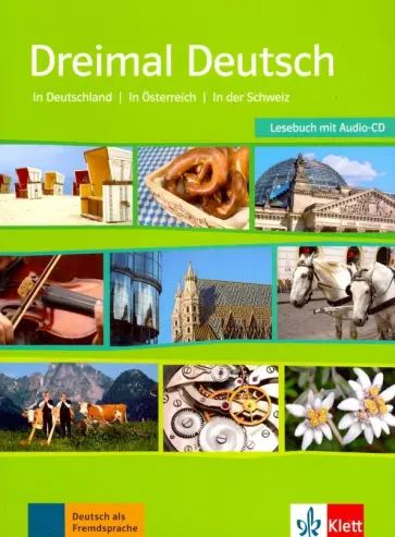 Uta Matecki - Dreimal Deutsch  A2-B1  Lesebuch + CD обложка книги