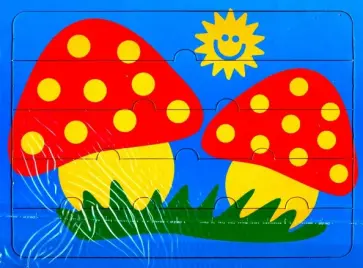 Грибочки-пазлы обложка книги