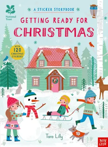 Tara Lilly - Getting Ready for Christmas. A Sticker Storybook обложка книги