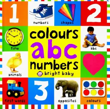 Colours, ABC, Numbers (board book) обложка книги