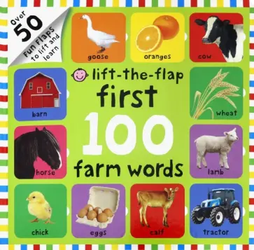 Roger Priddy - First 100 Lift The Flap: Farm (board book) обложка книги