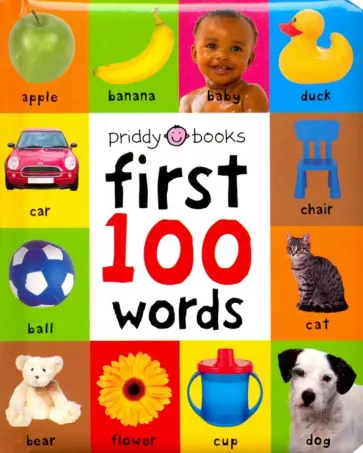 Roger Priddy - First 100 Words (soft to touch board book) обложка книги