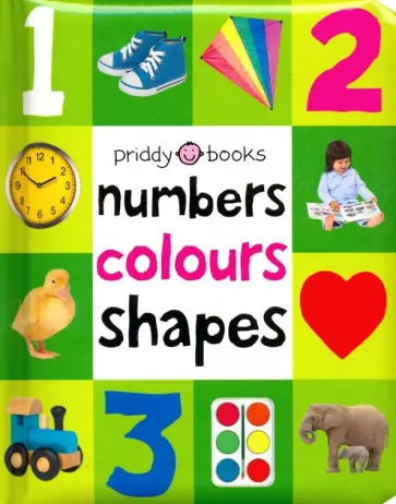 Roger Priddy - Numbers, Colours Shapes (soft to touch board book) обложка книги