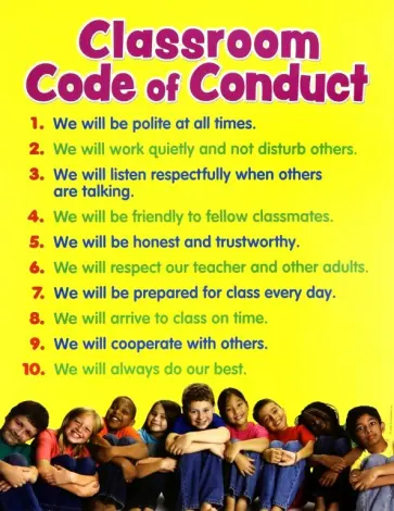 Classroom Code of Conduct Chart обложка книги