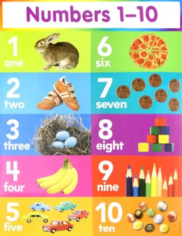 Numbers 1-10 chart обложка книги