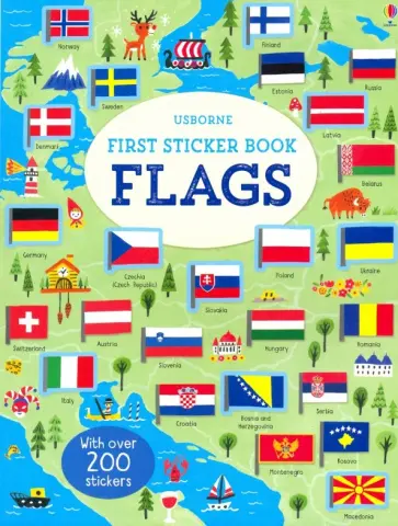 Holly Bathie - First Sticker Book: Flags обложка книги