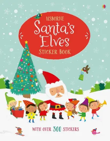 Fiona Watt - Santa's Elves Sticker Book обложка книги