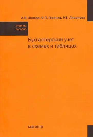 Зонова, Горячих - Бухгалтерский учет в схемах и таблицах. Учебное пособие обложка книги
