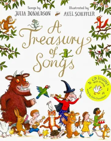 Julia Donaldson - Treasury of Songs + CD обложка книги