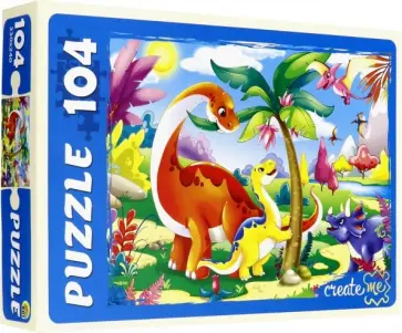 Puzzle-104 "Эра динозавров" (П104-6790) обложка книги