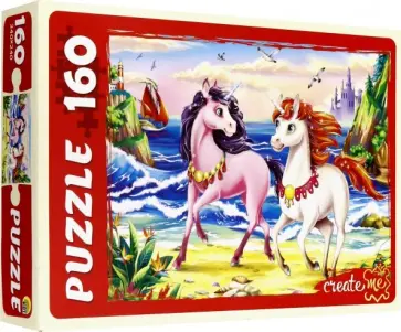 Puzzle-160 "Единороги у моря" (П160-6792) обложка книги