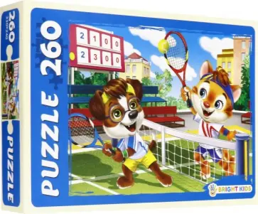 Puzzle-260 "Bright Kids. Игра в теннис" (П260-6796) обложка книги