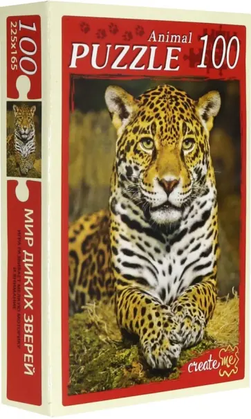 Puzzle-100 "Мир диких зверей" (П100-5967) обложка книги