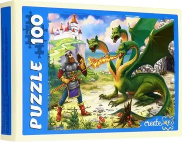 Puzzle-100 "Русские сказки о богатырях" (в ассортименте) (П100-5969) обложка книги