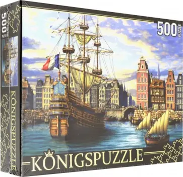Puzzle-500 "Корабли в порту" (ХК500-6321) обложка книги