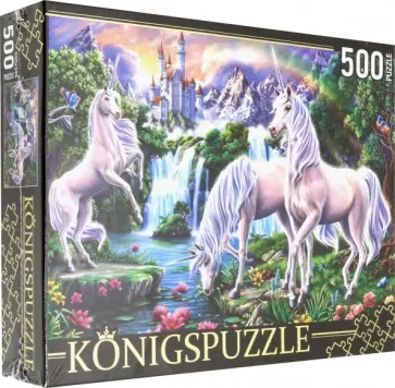Puzzle-500 "Волшебные единороги" (ХК500-6311) обложка книги