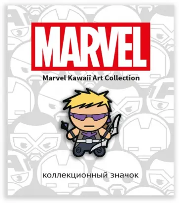 Значок деревянный "MARVEL. Соколиный глаз" обложка книги