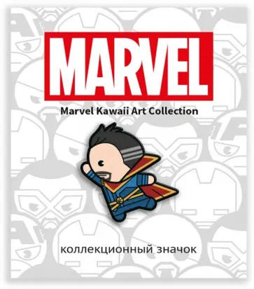 Значок деревянный "MARVEL. Доктор Стрэндж" обложка книги