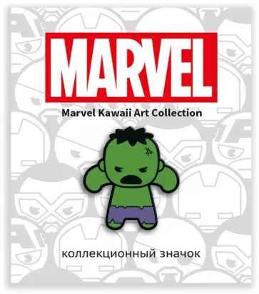 Значок деревянный "MARVEL. Халк" обложка книги